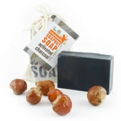Activated Charcoal Soapnut Soap Bar, 100 g