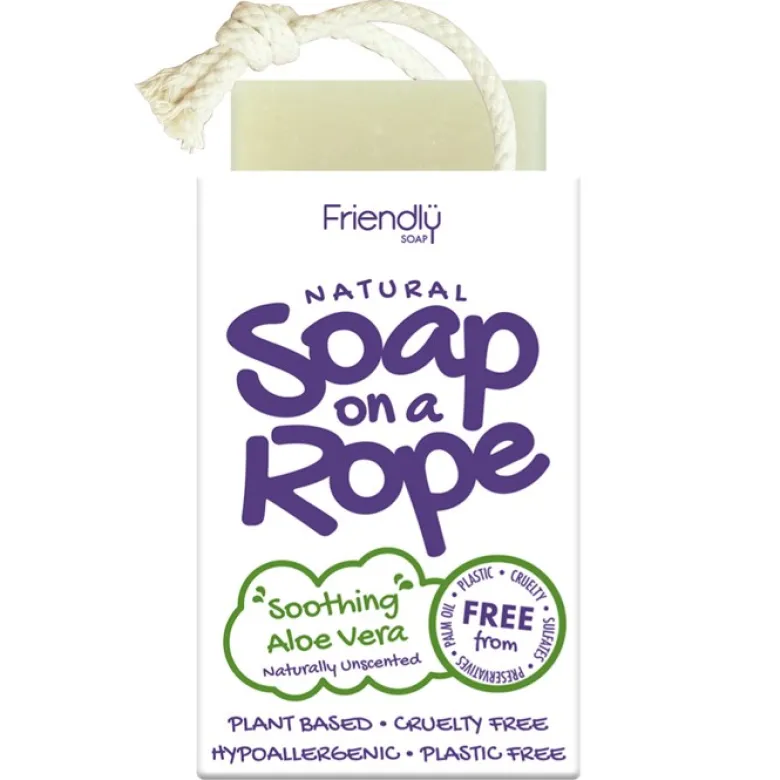 Aloe Vera Natural Soap on a Rope, 125 g