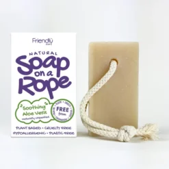 Aloe Vera Natural Soap on a Rope, 125 g
