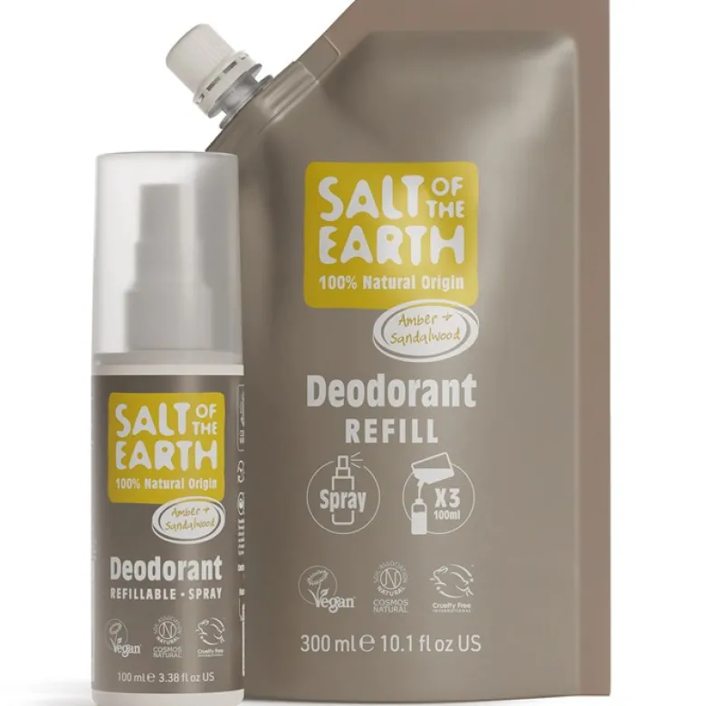 Amber & Sandalwood Refillable Deodorant Spray