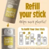 Amber & Sandalwood Refillable Deodorant Stick, 84 g