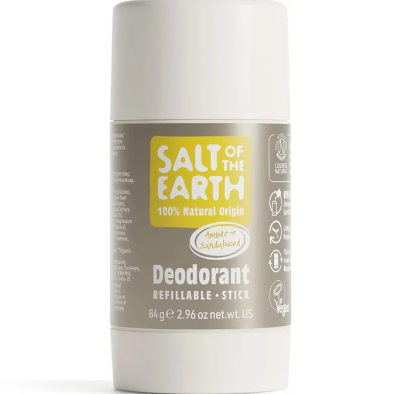 Amber & Sandalwood Refillable Deodorant Stick, 84 g