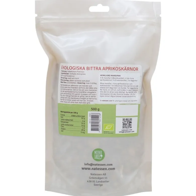 Aprikoskärnor, 500 g