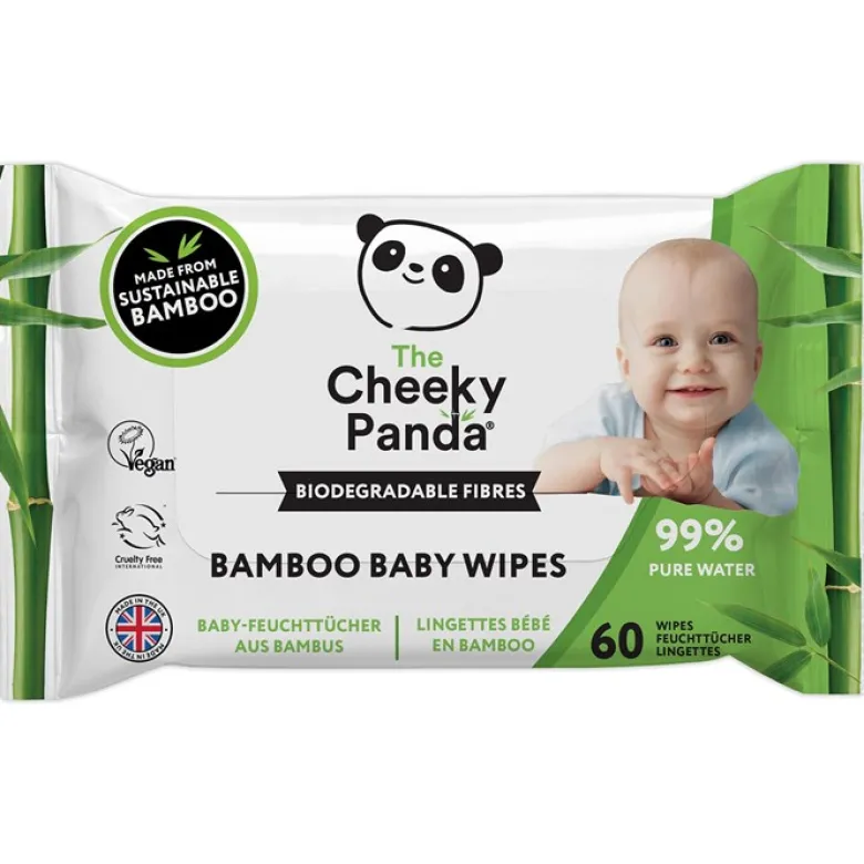 Bamboo Baby Wipes, 60 st