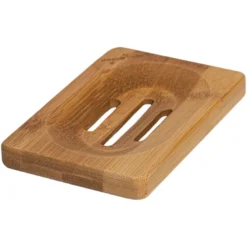 Bamboo Soap Holder, 12 x 8 cm