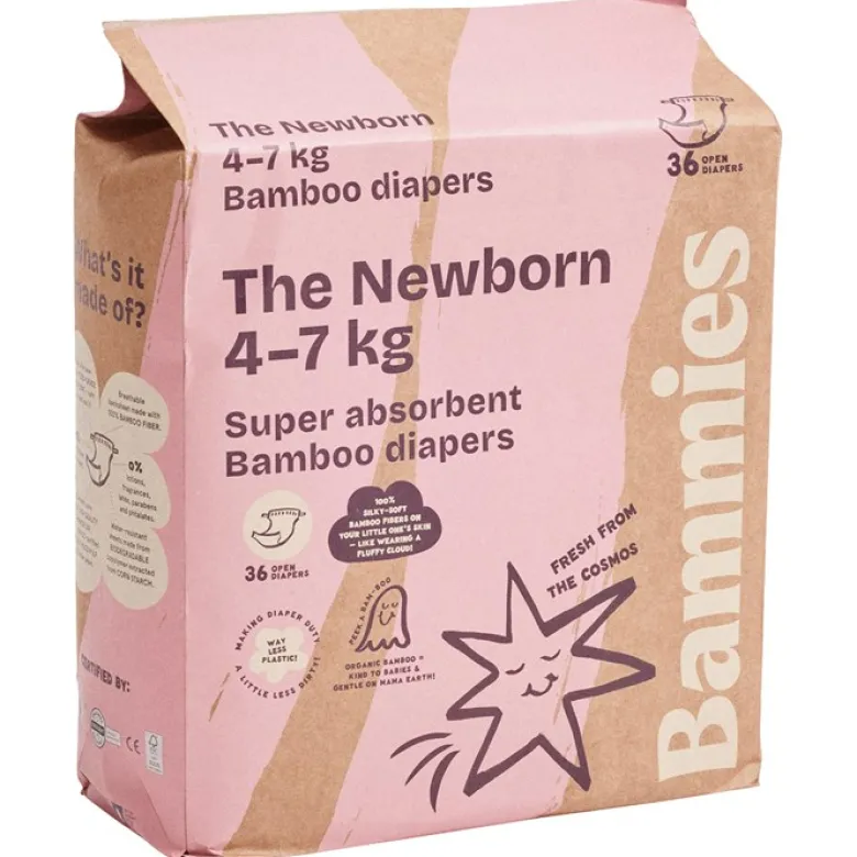 Bambublöjor The Newborn 4-7 kg, 36 st