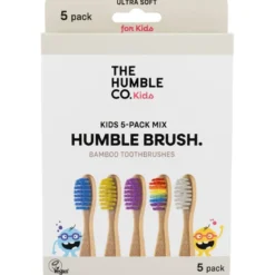 Bambutandborste Barn, 5-pack