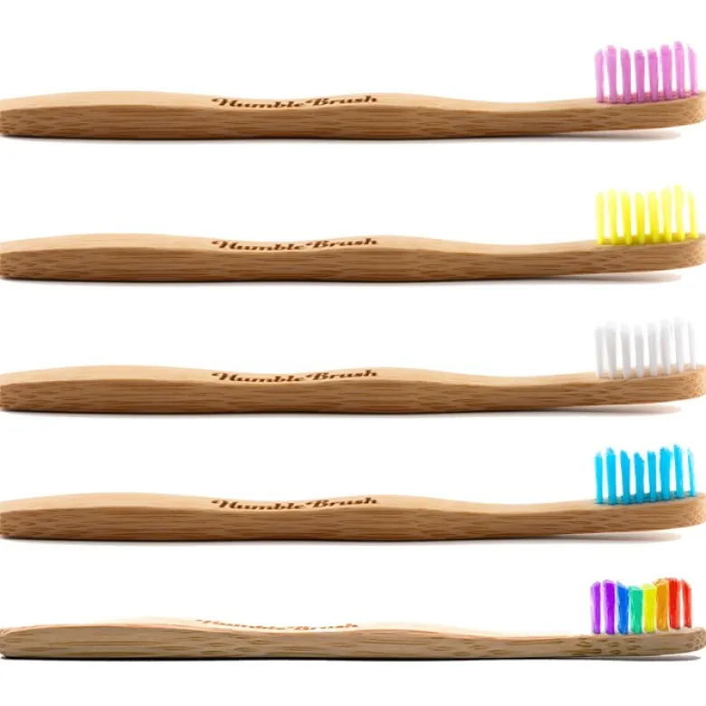 Bambutandborste Barn, 5-pack