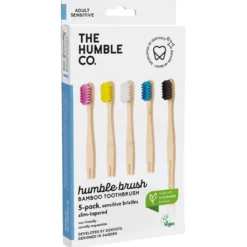 Bambutandborste Sensitive, 5-pack