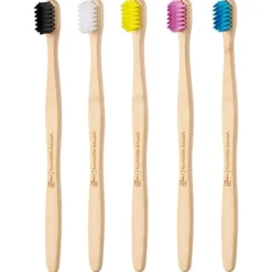 Bambutandborste Sensitive, 5-pack