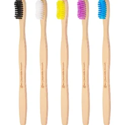 Bambutandborste Soft, 5-pack