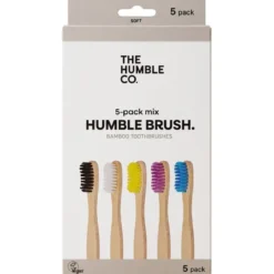 Bambutandborste Soft, 5-pack