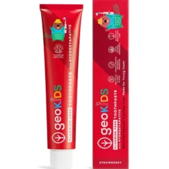 Barntandkräm utan Fluorid - Strawberry, 75 ml