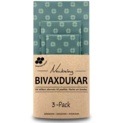 Bivaxdukar Blå Blomma, 3 st