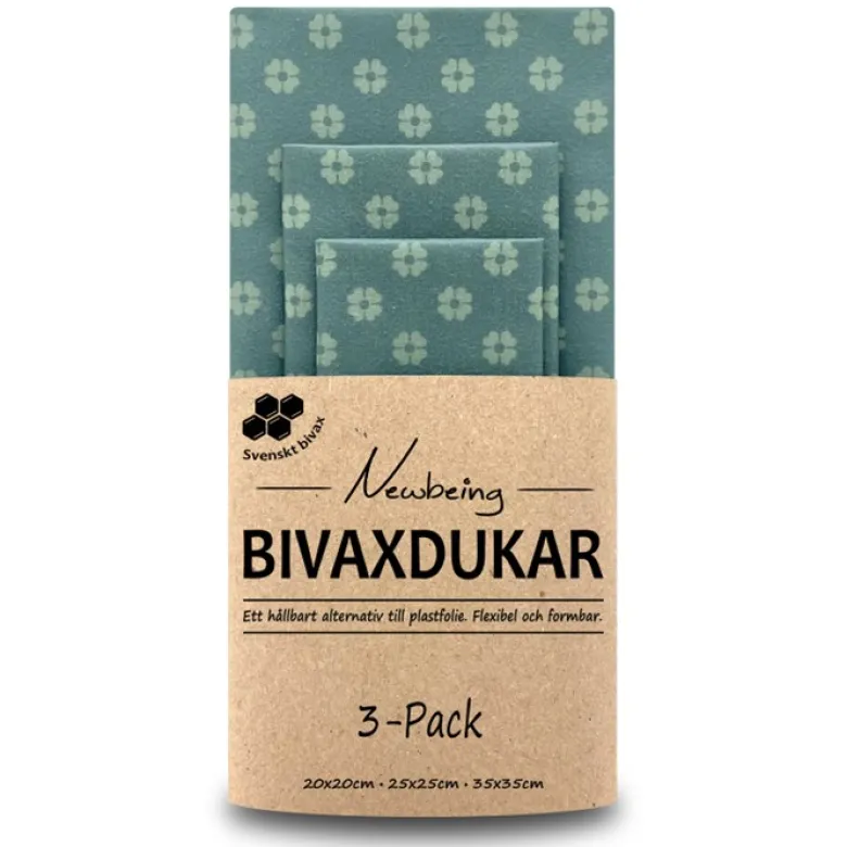 Bivaxdukar Blå Blomma, 3 st