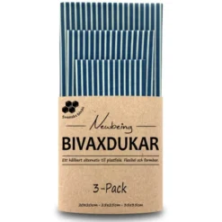 Bivaxdukar Blå Rand, 3 st