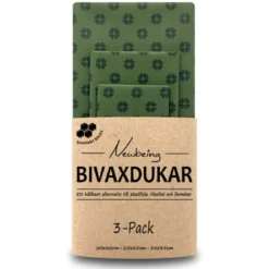 Bivaxdukar Grön Blomma, 3 st