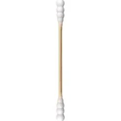 Bomullstops med Bambupinne - Spiralform, 100 st
