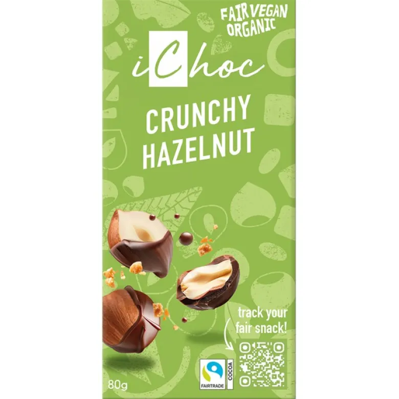 Chokladkaka Crunchy Hazelnut, 80 g
