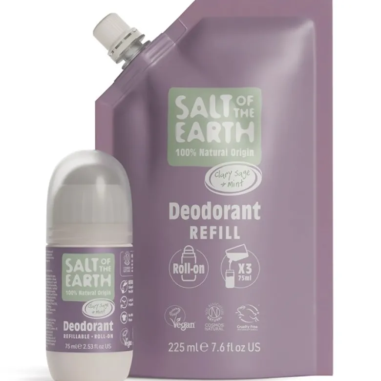 Clary Sage & Mint Refillable Roll-On Deodorant
