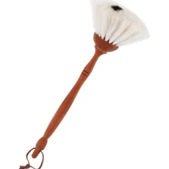 Dammborste Gethår - Vit, 34 cm