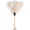 Dammvippa Strutsfjädrar - Vit, 50 cm