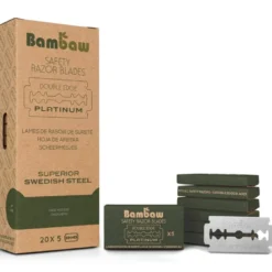 Dubbeleggade Rakblad till Säkerhetsrakhyvel, 20 x 5-pack