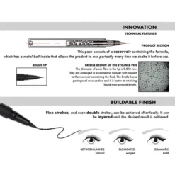 Eyeliner ON FLEEK Brush Pen, 0,69 ml