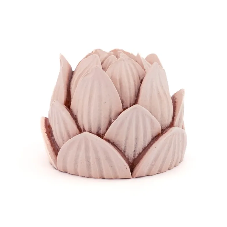 Fast Disktvål Rosa lotus, ca. 80 g