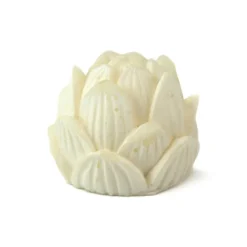 Fast Disktvål Vit lotus, ca. 80 g