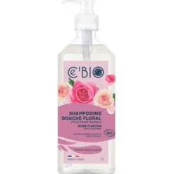 Floral Shower Gel & Shampoo Rose, 1 L