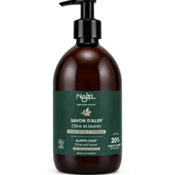 Flytande Aleppotvål - 20% lagerbärsolja, 500 ml