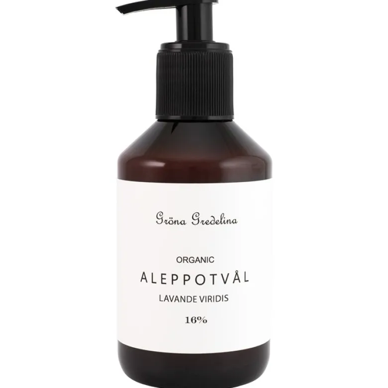 Flytande Aleppotvål Lavendel - 16% lagerbärsolja, 250 ml