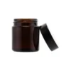 Glasburk med lock - Brun, 30 ml