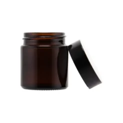 Glasburk med lock - Brun, 30 ml