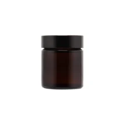 Glasburk med lock - Brun, 30 ml