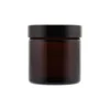 Glasburk med lock - Brun, 60 ml