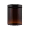 Glasburk med lock - Brun, 180 ml