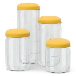 Glasburk med silikonlock - Mimosa