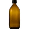 Glasflaska med kapsyl - Brun, 500 ml