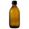 Glasflaska med kapsyl - Brun, 300 ml