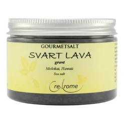 Grovkornigt Gourmetsalt Svart lava, 100 g