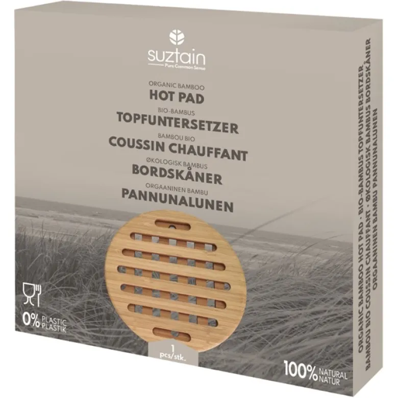 Grytunderlägg Bambu - Rund
