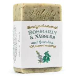 Handgjord Naturtvål Rosmarin & Nässlor, ca. 95 g