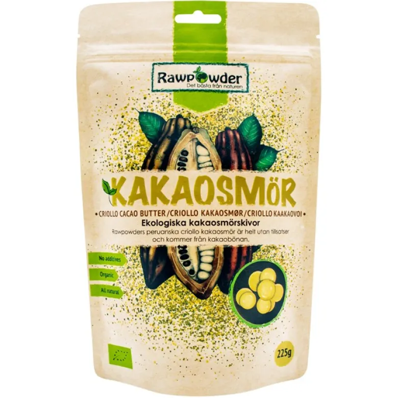 Kakaosmörskivor Criollo, 225 g