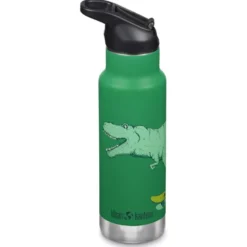 Kid Classic Isolerad Vattenflaska - Dino Skate, 355 ml