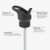 Kid Classic Vattenflaska - Dino Skate, 355 ml