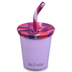 Kids Cup med Sugrörslock - Crocus Petal, 296 ml