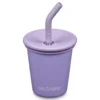 Kids Cup med Sugrörslock - Paisley Purple, 296 ml
