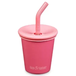 Kids Cup med Sugrörslock - Rouge Red, 296 ml